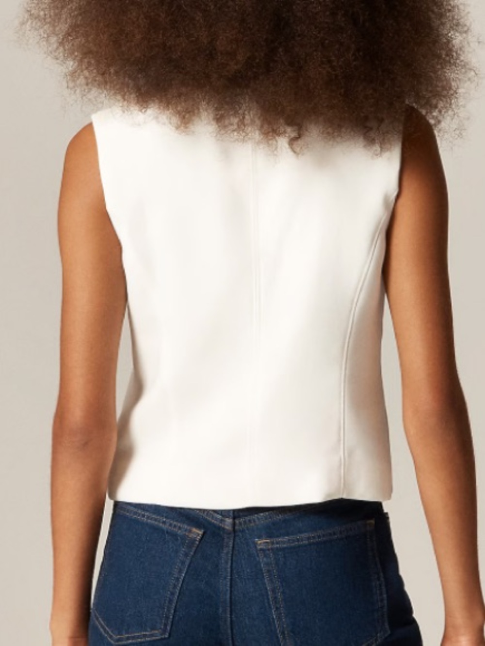 J. Crew Button-Front Crewneck Vest - Picture 3 of 7
